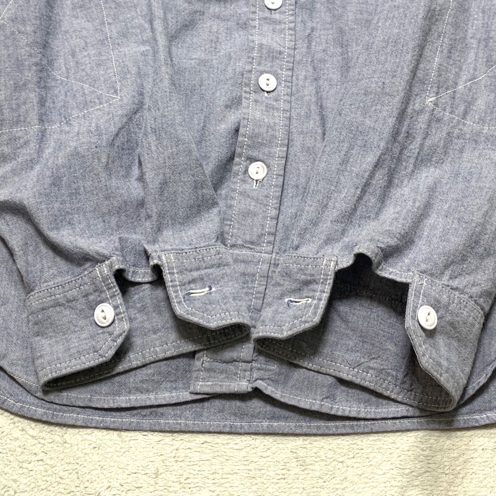 ENGINEERED GARMENTS USA製 アメリカ製 Work Shirt - Cotton Chambray