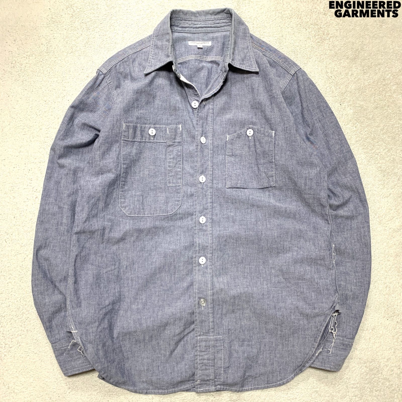 ENGINEERED GARMENTS USA製 アメリカ製 Work Shirt - Cotton Chambray