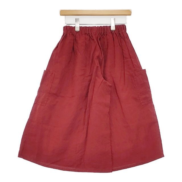 ヤンマ産業/YAMMA リネン ワイド キュロット パンツ レッド レディース