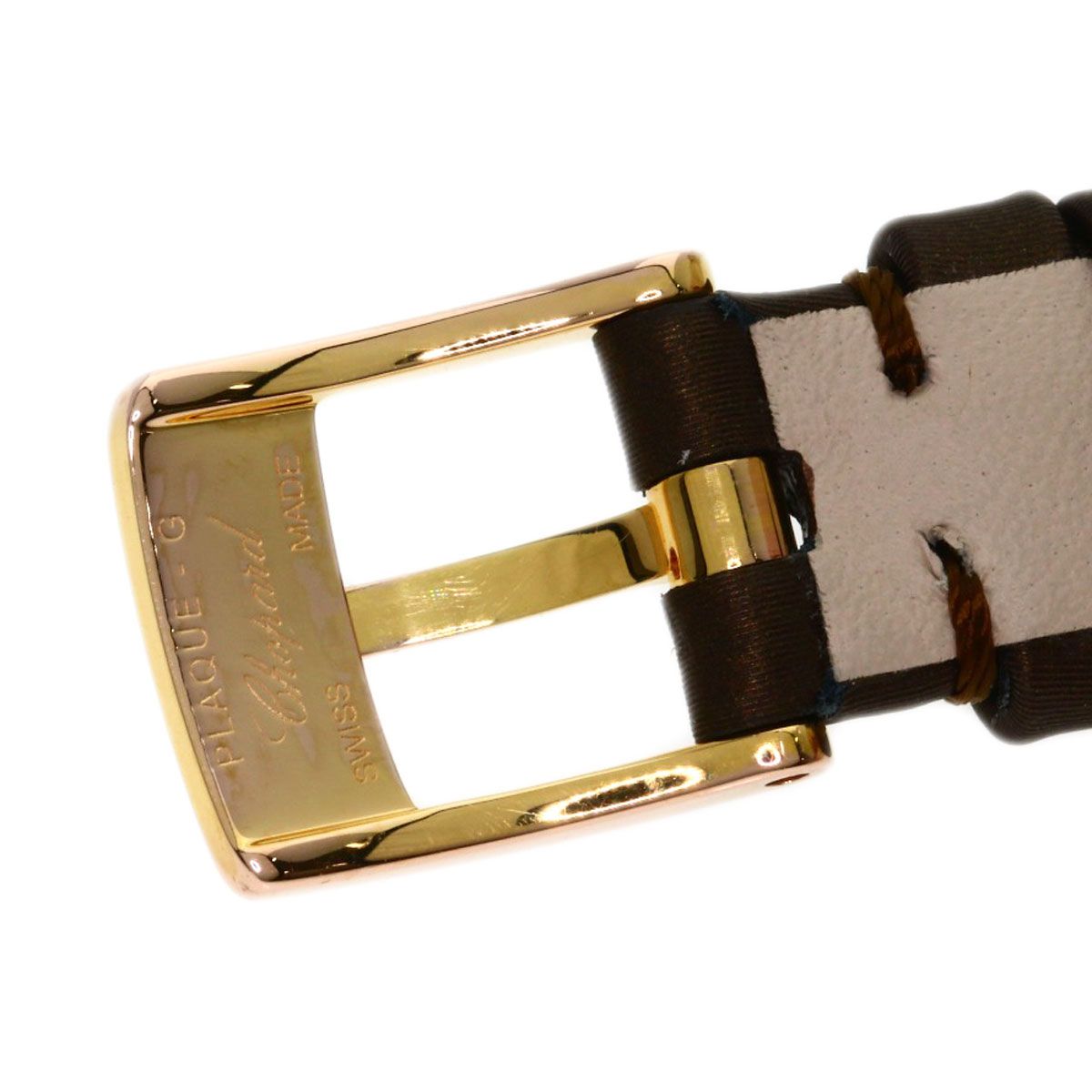 Chopard ショパール 209417 ハッピーダイヤモンド 209417 腕時計 K18PG 革 レディース [中古] Chopard ショパール 209417 ハッピーダイヤモンド 209417 腕時計 K18PG