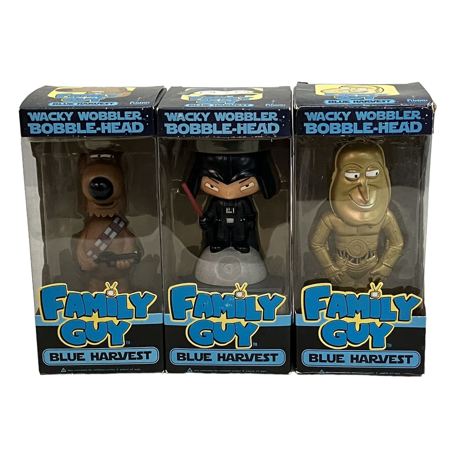 Funko製Wacky Wobbler スター・ウォーズ ボブルヘッド3体 Funko WACKY WOBBLER スター・ウォーズ ファミリー・ガイ 3点セット