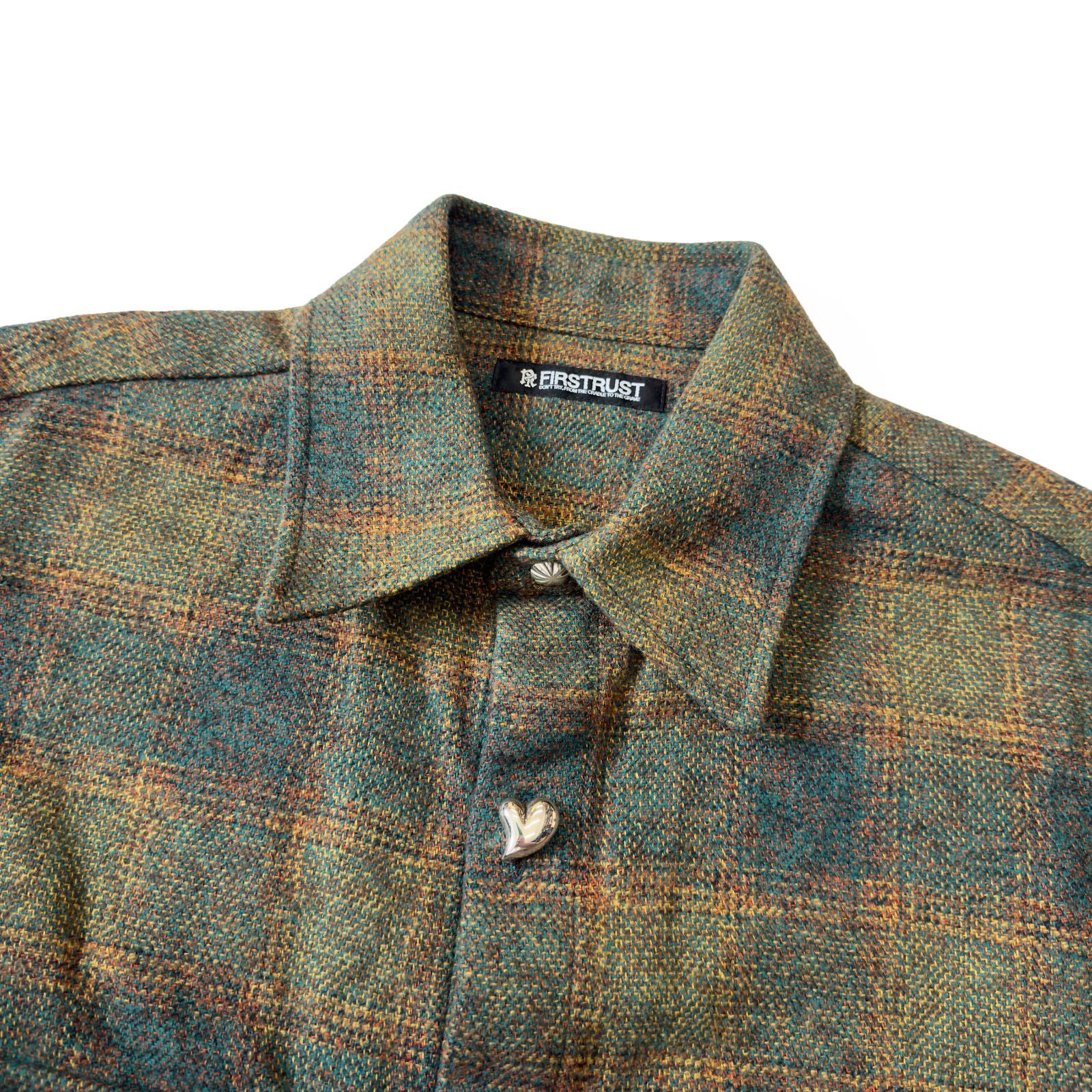 FIRSTRUST ファーストトラスト WEEKEND / LS SHIRT コットン ネルシャツ チェック SHADOW PLAID コンチョボタン シェルボタン FIRSTRUST ファーストトラスト WEEKEND &frasl; LS SHIRT サイズL