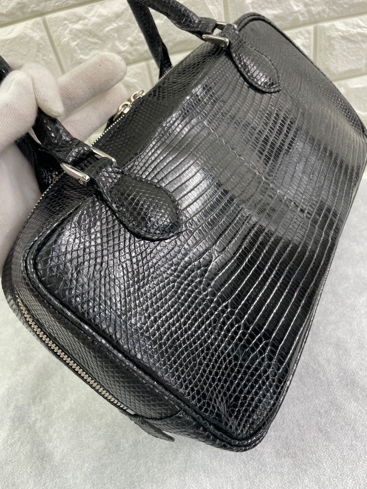 ANKH JET/アンクジェット、リザードスキンショルダーバッグ、高品質