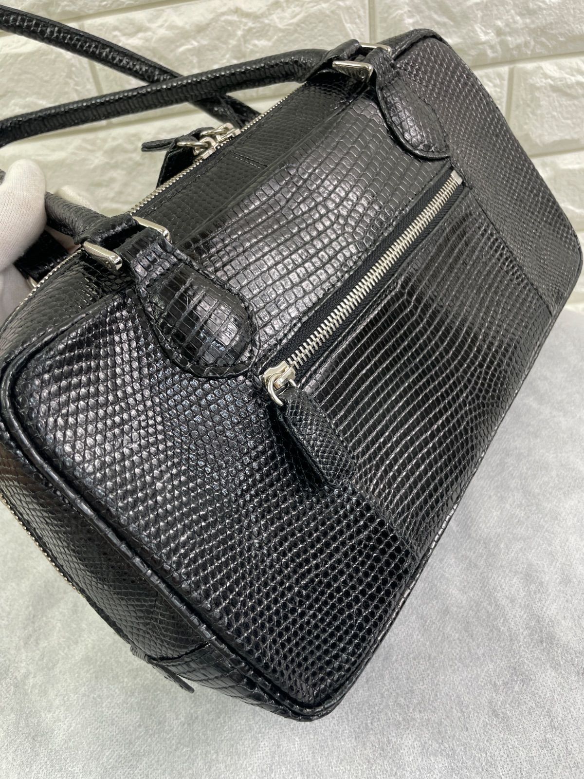 ANKH JET/アンクジェット、リザードスキンショルダーバッグ、高品質