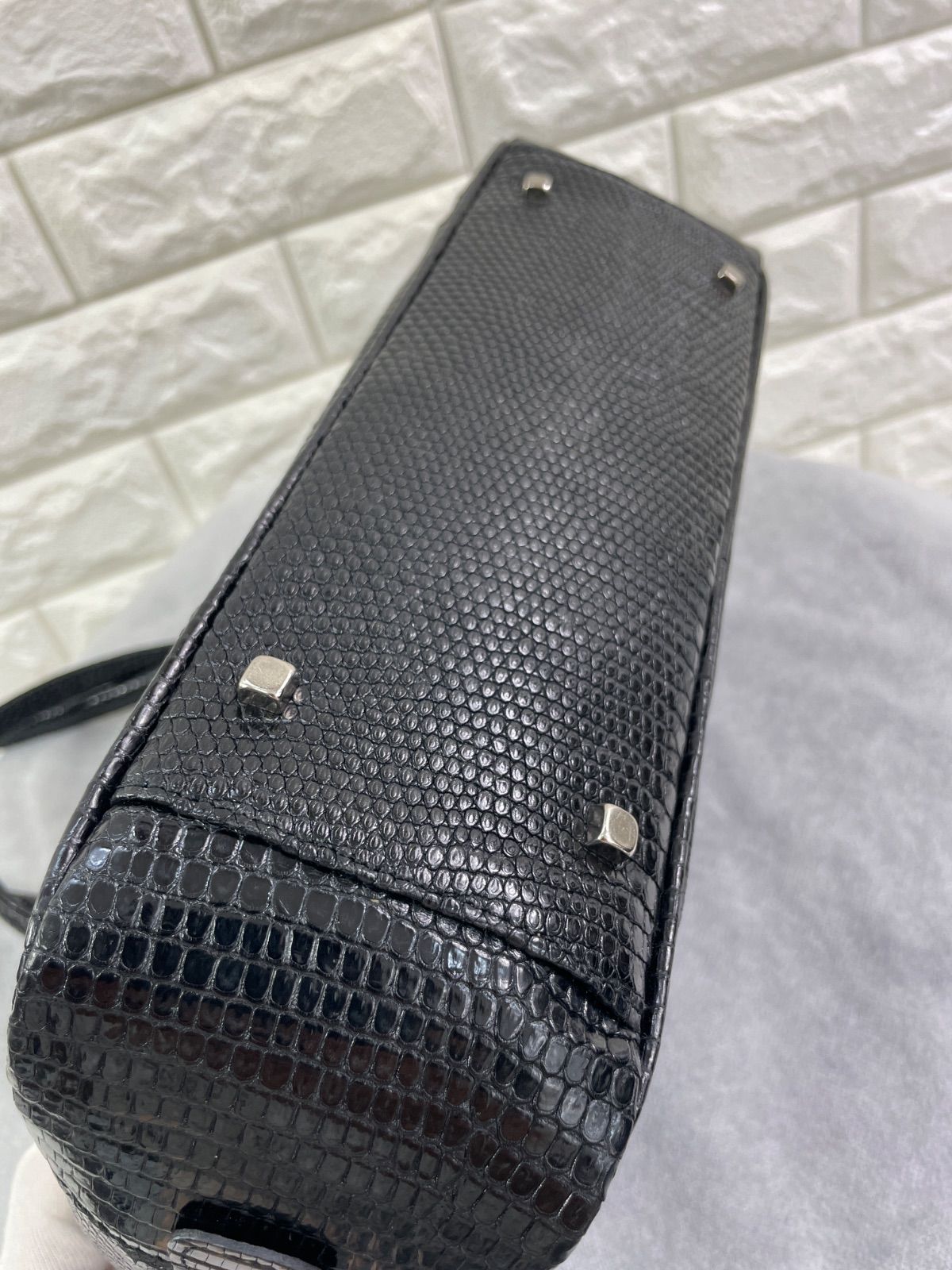 ANKH JET/アンクジェット、リザードスキンショルダーバッグ、高品質