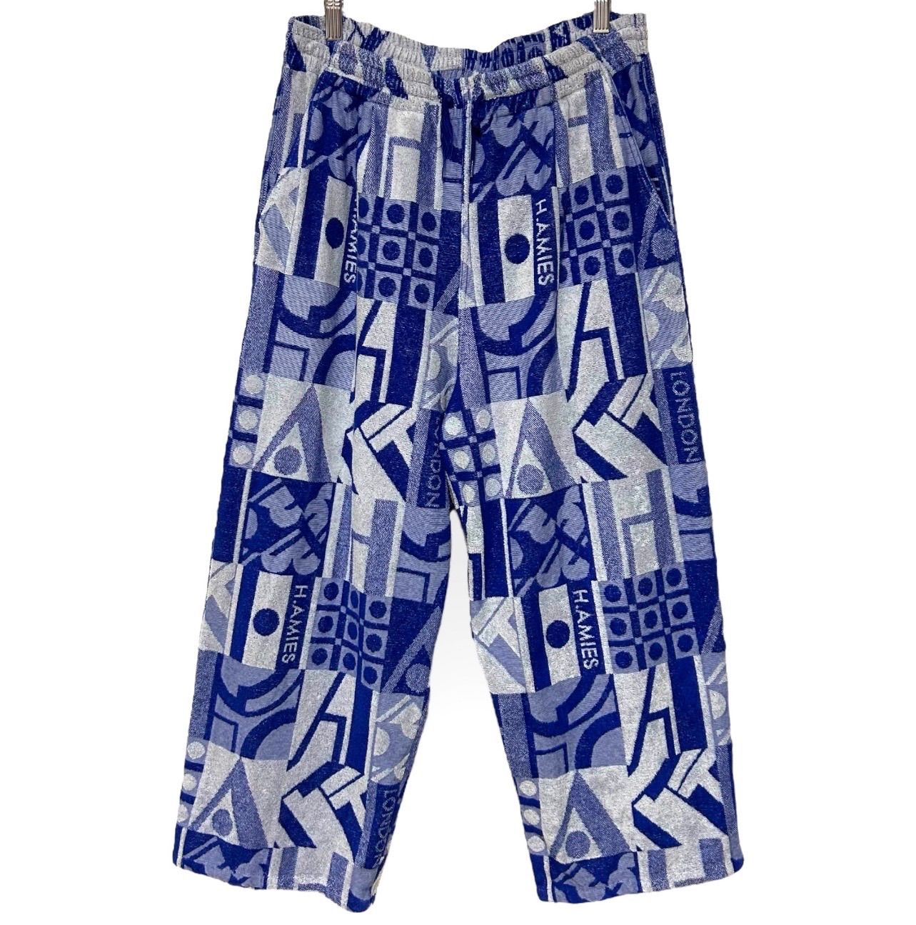高級) 美品 90s - 00s HARDY AMIES ハーディエイミス 総柄 パイル生地 