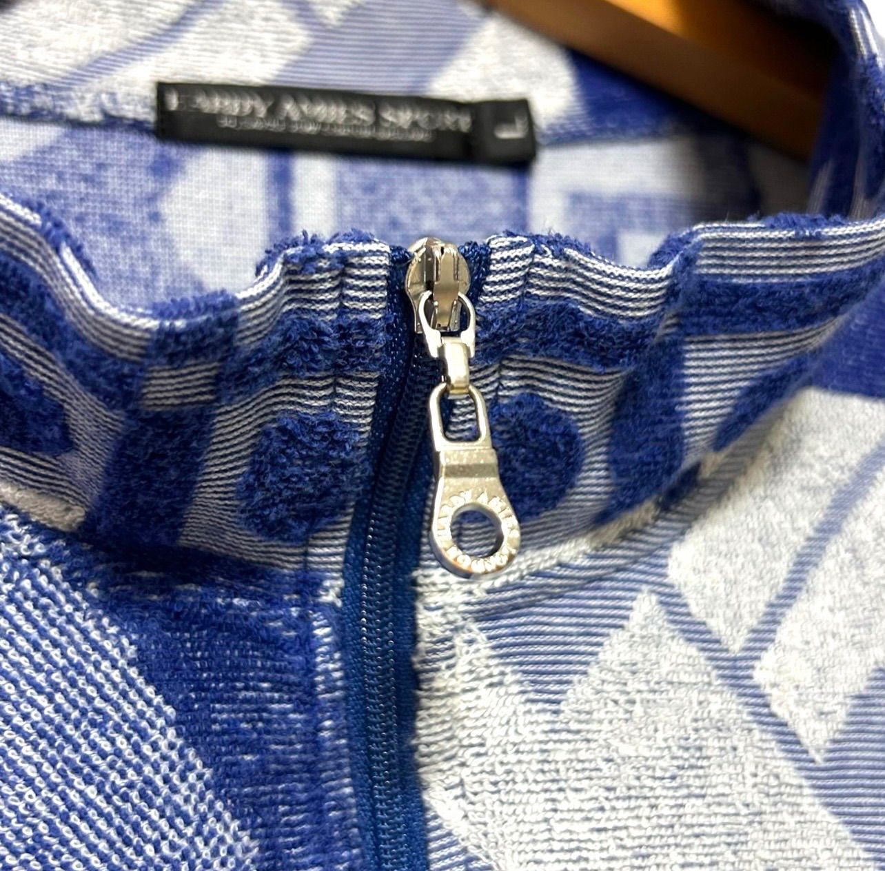 高級) 美品 90s - 00s HARDY AMIES ハーディエイミス 総柄 パイル生地 