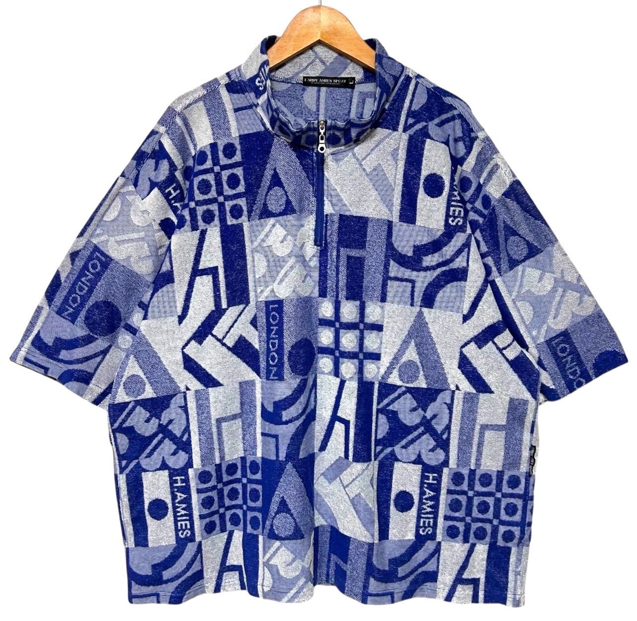 高級) 美品 90s - 00s HARDY AMIES ハーディエイミス 総柄 パイル生地 