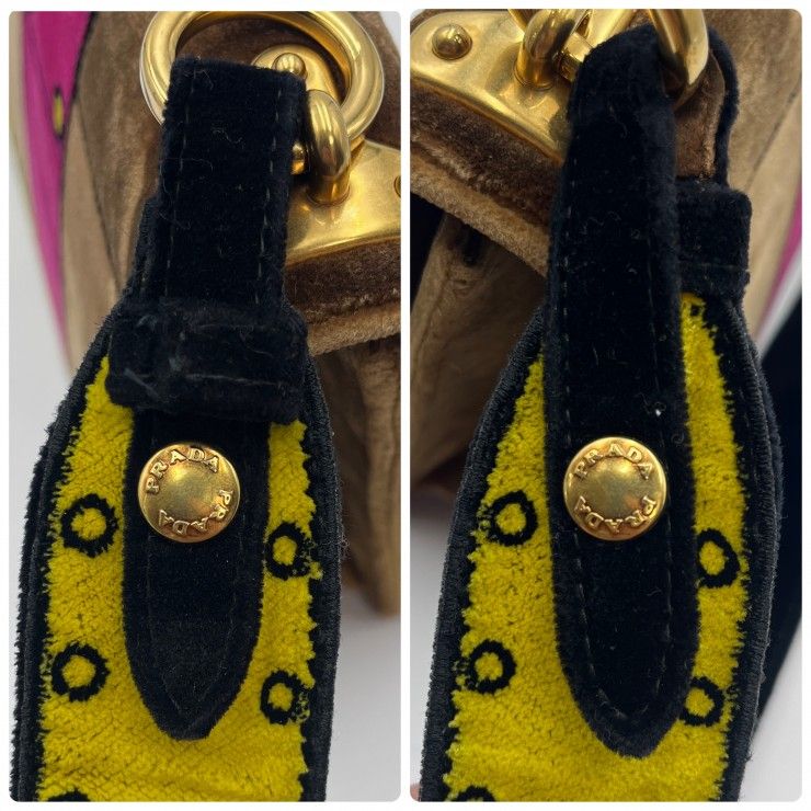 PRADA（プラダ）カイエ チェーンショルダーバッグ ベルベット ブラウン