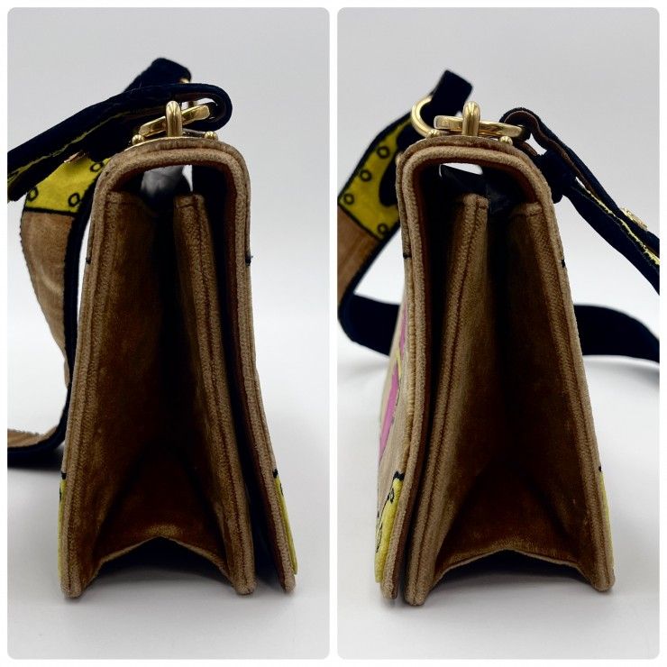 PRADA（プラダ）カイエ チェーンショルダーバッグ ベルベット ブラウン