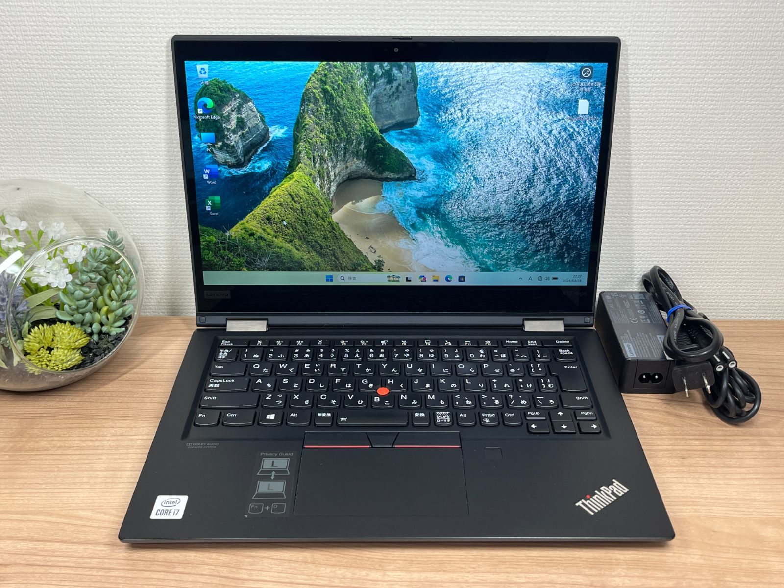 タッチパネル〉04121Thinkpad X13 Yoga 16GB 256GB i7 第10世代 
