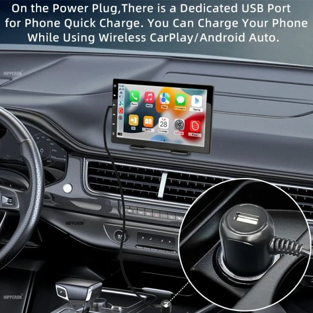 最新9インチ大画面カーナビ CarPlay/AndroidAuto対応 バックカメラ