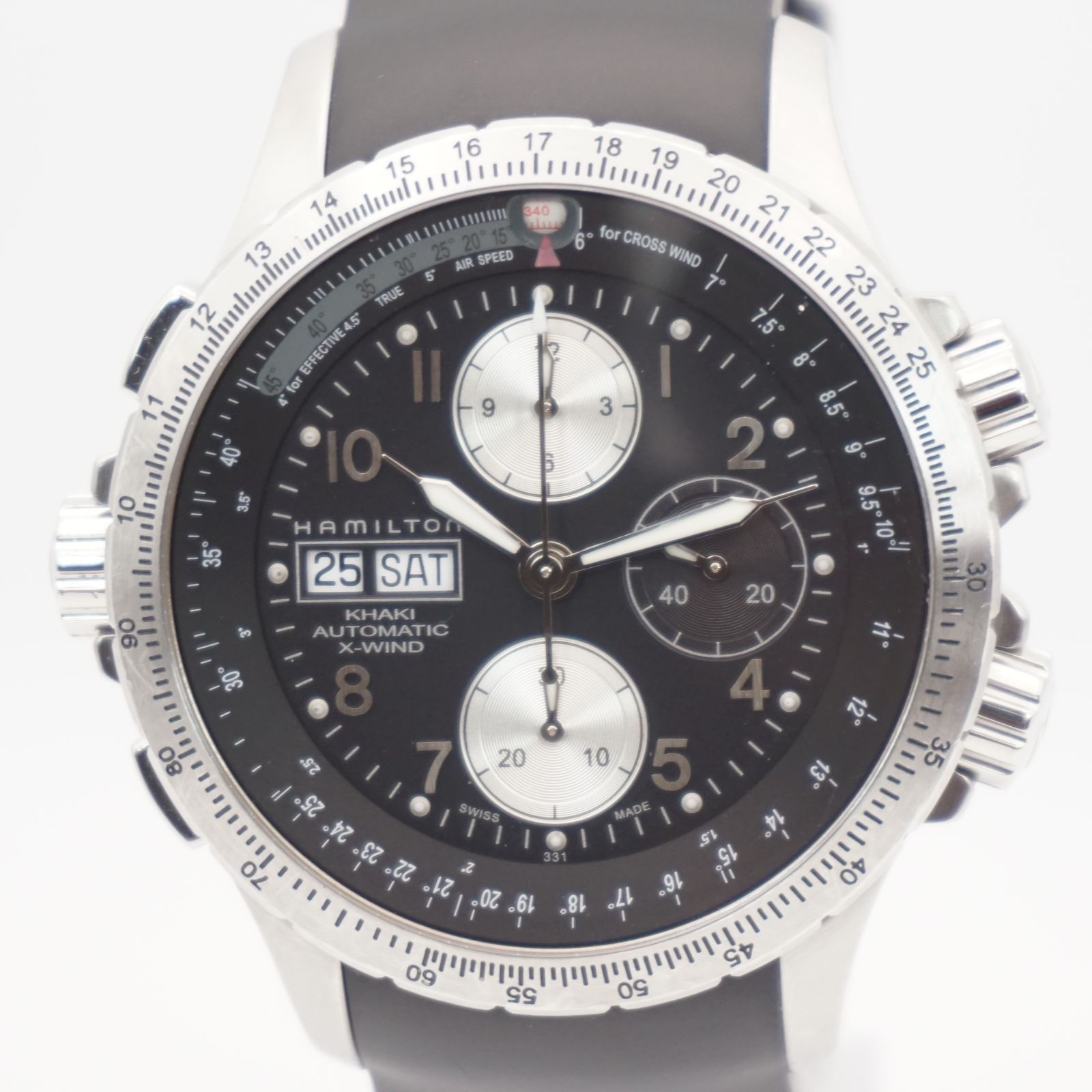 ⭐ハミルトン カーキ X-ウィンド H776160 自動巻き クロノグラフ 44mm 