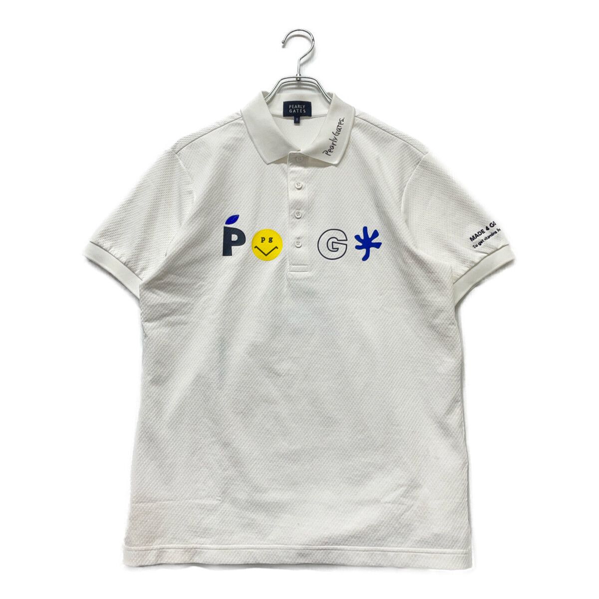 ゴルフ メンズ パーリーゲイツ PEARLY GATES 半袖ポロシャツ 5(L) 白
