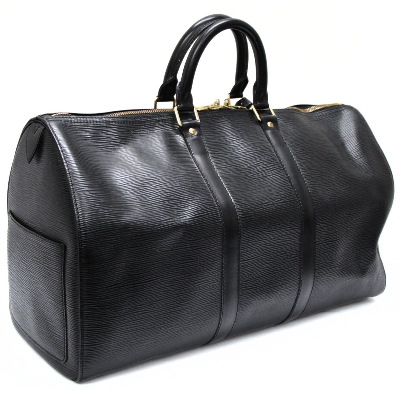 ルイヴィトン Louis Vuitton キーポル45 ボストンバッグ エピ ブラック