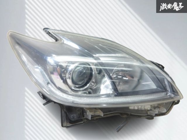 ZNS0185◇ZVW30プリウス◇トヨタ純正右ヘッドライト◇HIDヘッドライト◇後期◇平成24年式◇KOITO 即決 プリウス G's ZVW30 後期 / HID トヨタ 純正 右 ヘッドライト