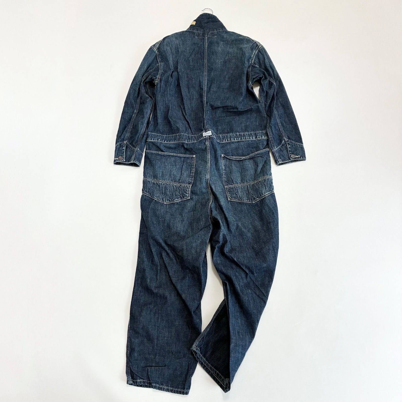 DENIM DUNGAREE デニムダンガリー☆インディゴデニム長袖つなぎ 