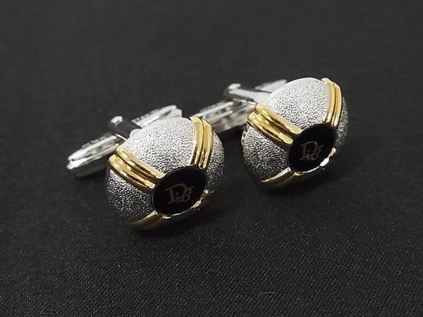 美品✨クリスチャンディオール　カフス カフリンクス お洒落✨ 楽天市場】美品 クリスチャンディオール カフス オニキス ゴールド