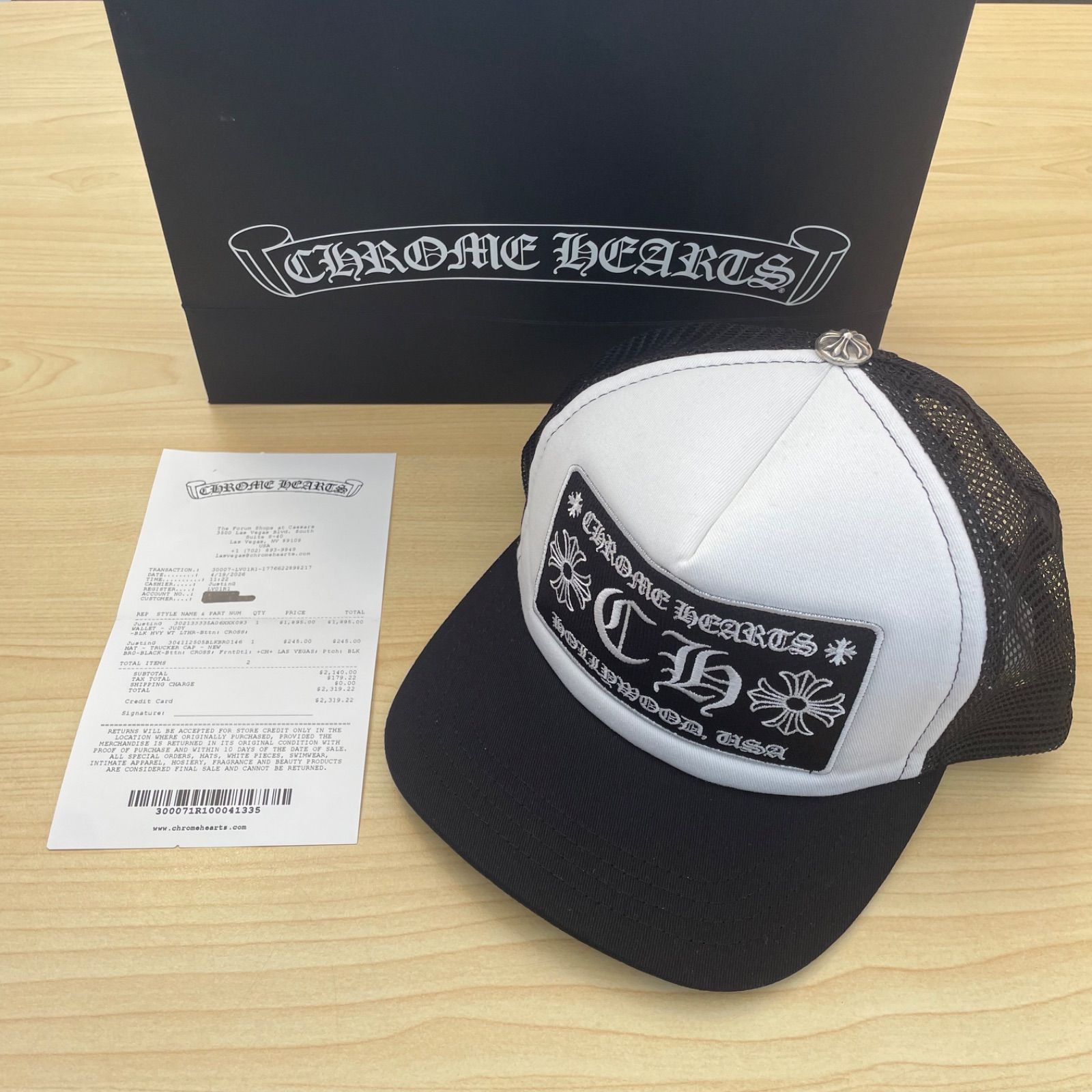 新品未使用 CHROME HEARTS TRUCKER CAP CH 