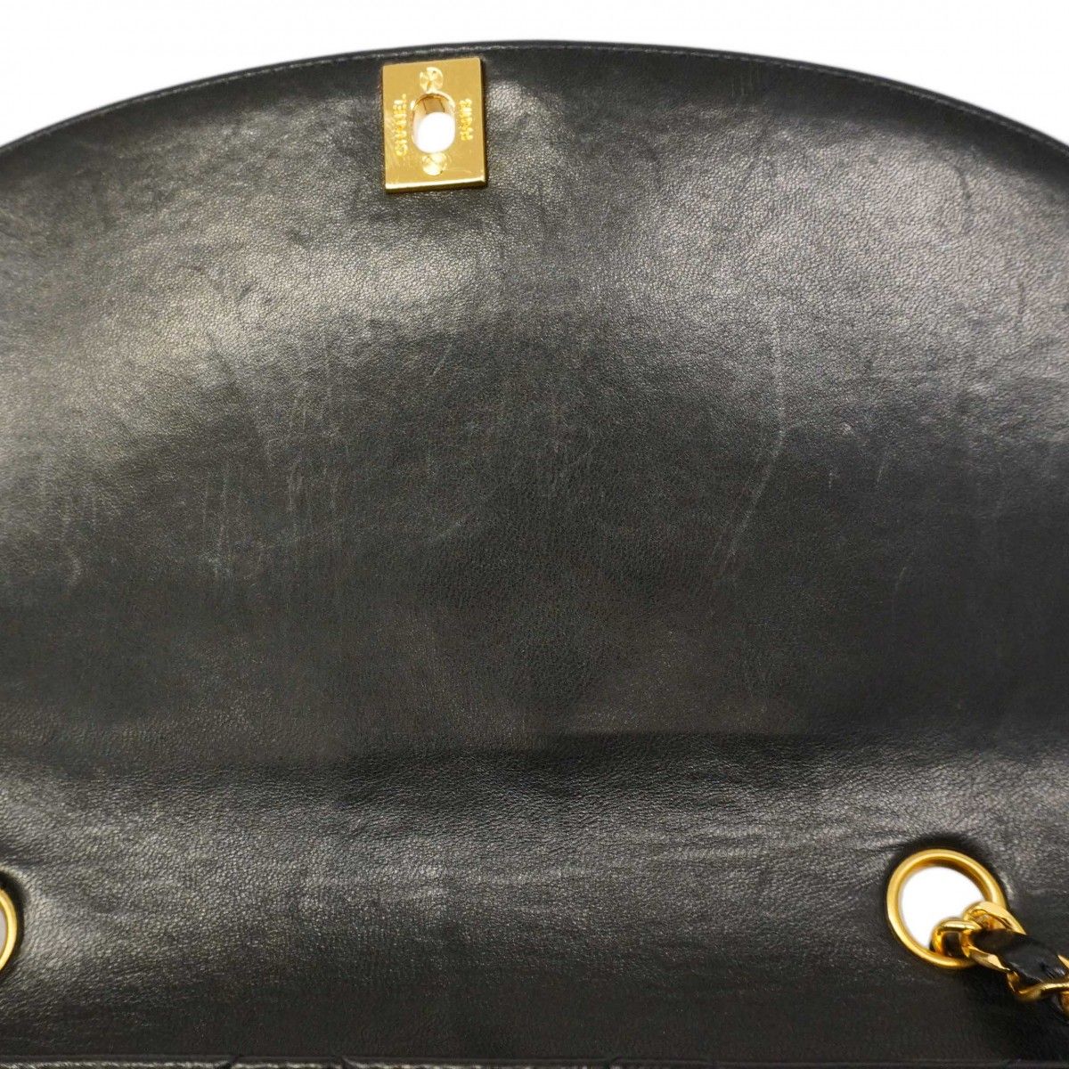 【6dd4550】シャネル ショルダーバッグ ダイアナ チェーンショルダー ラムスキン ブラック ゴールド金具【中古】レディース 6dd4550】シャネル ショルダーバッグ ダイアナ ラムスキン ブラック