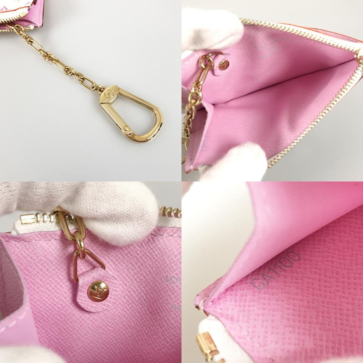 ルイ・ヴィトン モノグラム ケース キーケース ポシェット クレ LOUIS VUITTON - ルイ・ヴィトン モノグラム マルチカラー ポシェット