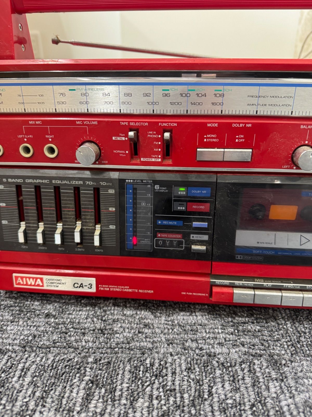 ジャンク品 昭和レトロ ラジカセ - メルカリ