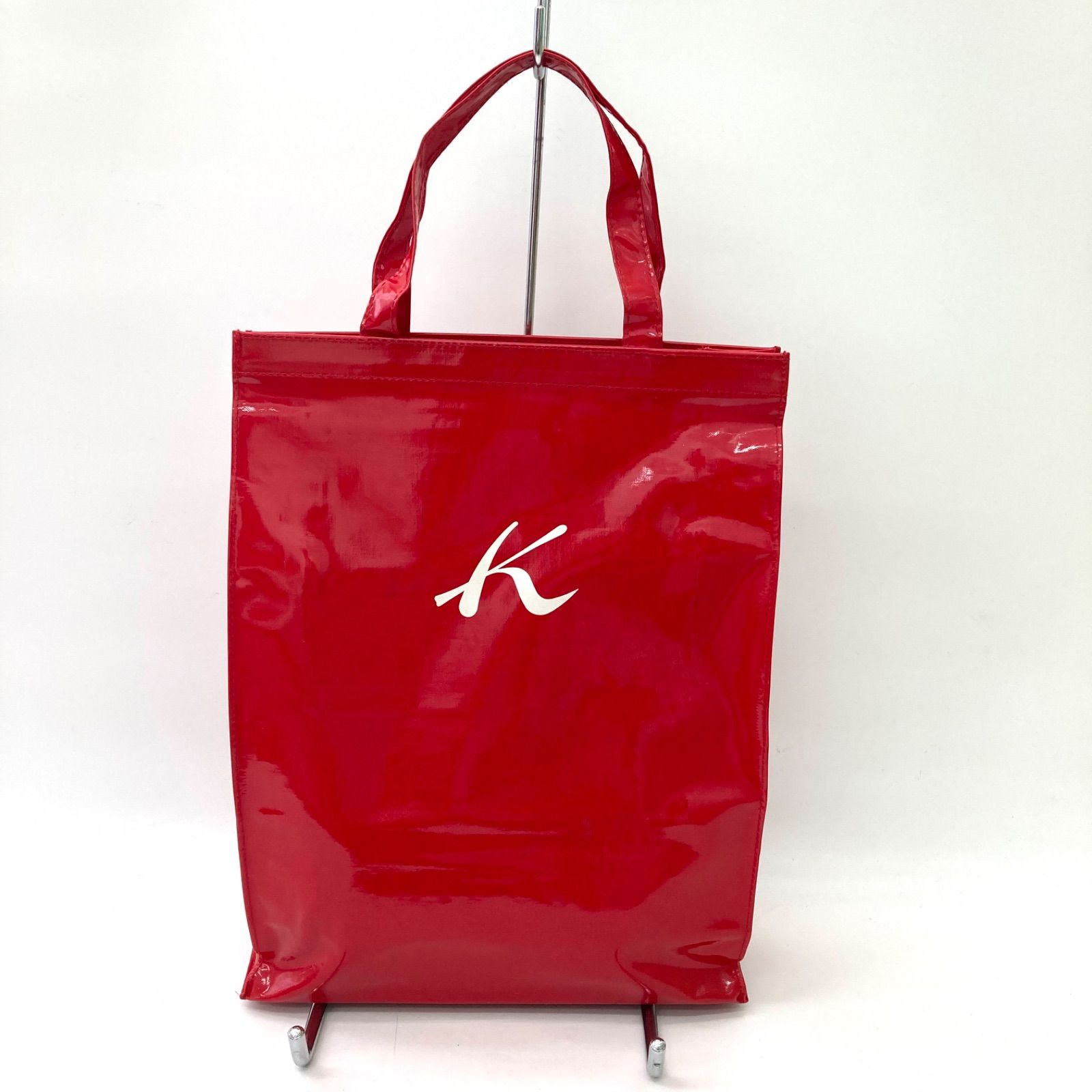 Kitamura】キタムラ ハンドバッグ エナメル レッド トートバッグ 赤 