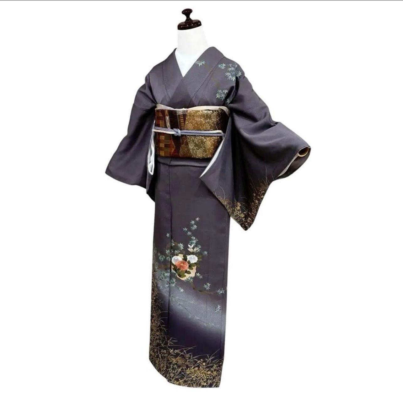 正絹】訪問着 美品 フルセット 4点 西陣唐織袋帯 フォーマル 裄67.5