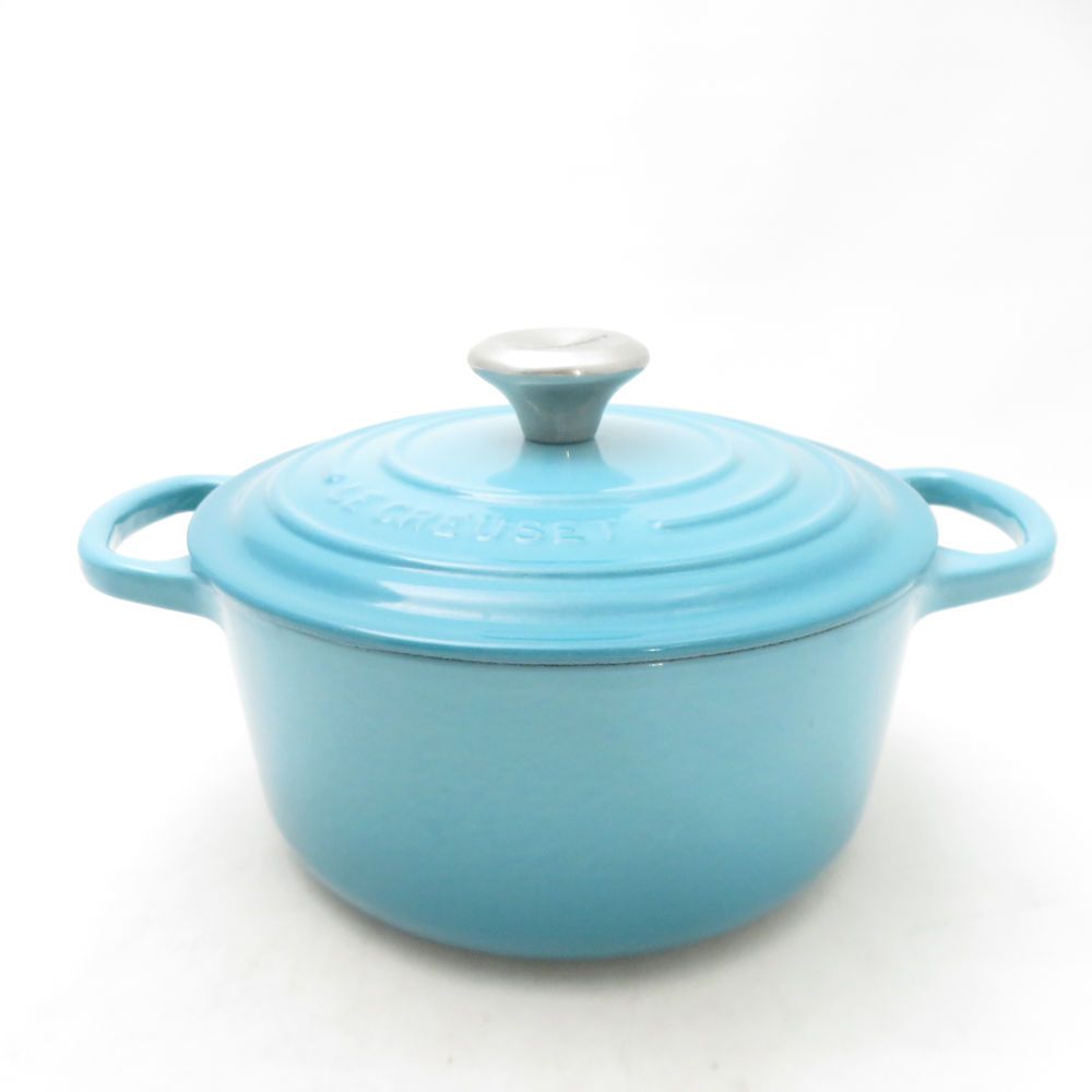 LE CREUSET ココット・ロンド 18cm アザーブルー 両手鍋② 【公式通販】
