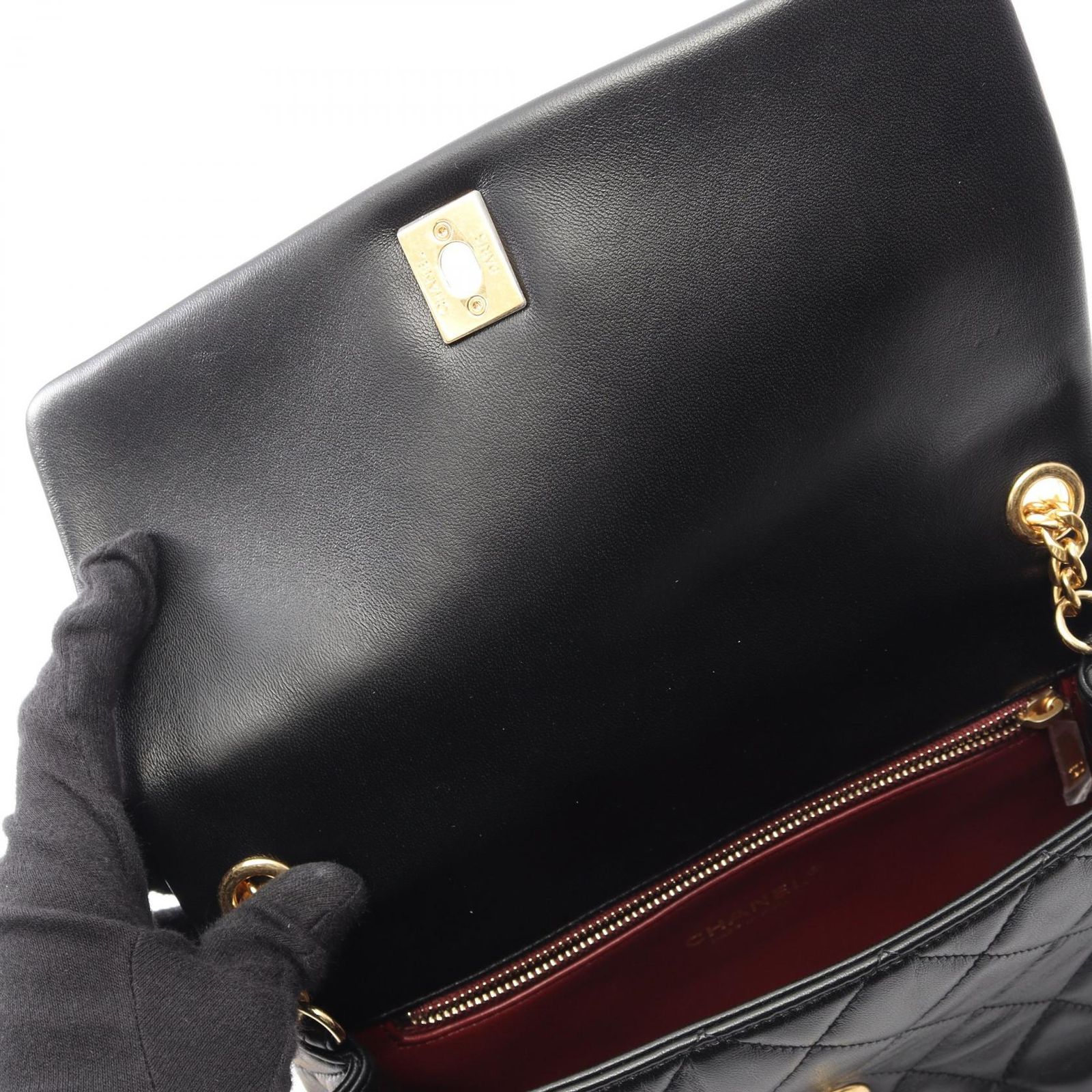 シャネル CHANEL ショルダーバッグ マトラッセ AS3479 ブラック