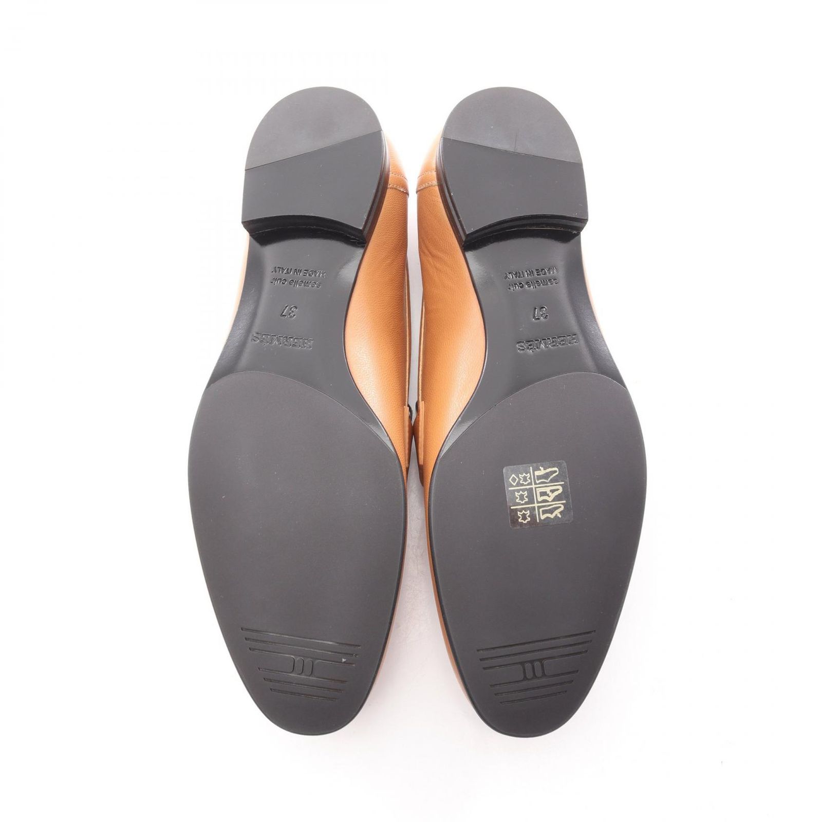 エルメス HERMES ローファー モカシン パリ ベージュ レザー モカシン 