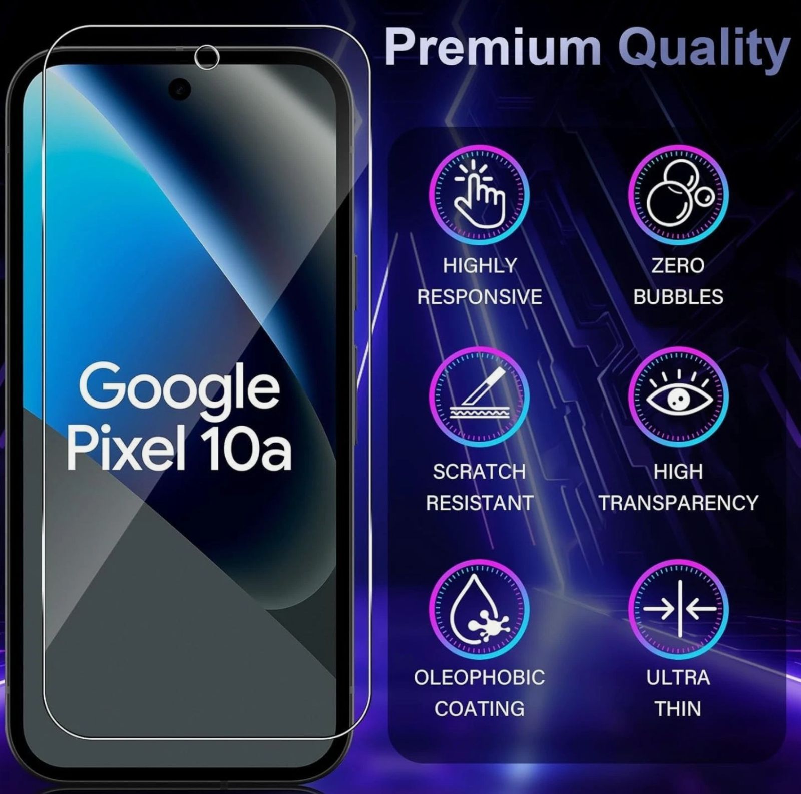 新古品】Google Pixel 10a 128GB iFace・保護ガラス付