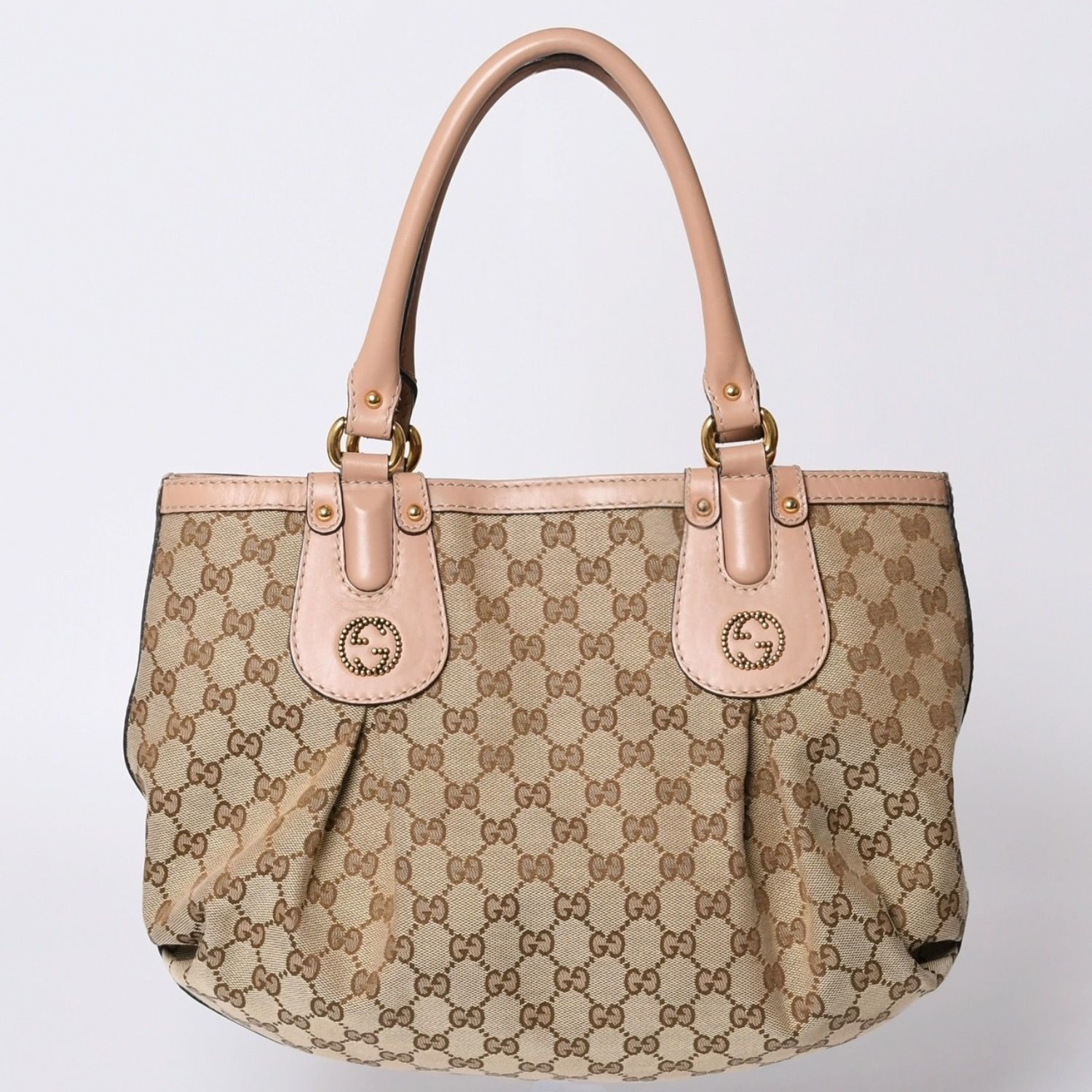 グッチ 131228 ハンドバッグ ベージュ  GUCCI GGキャンバス グッチミニバッグ ベージュ レディース GGキャンバス ハンドバッグ
