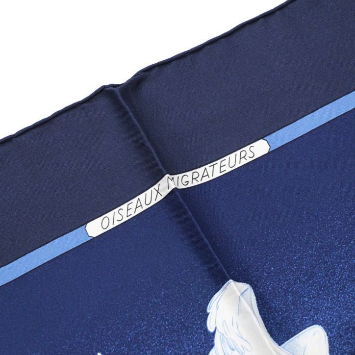 エルメス HERMES カレ90 大判スカーフ Oiseaux Migrateurs 渡り鳥