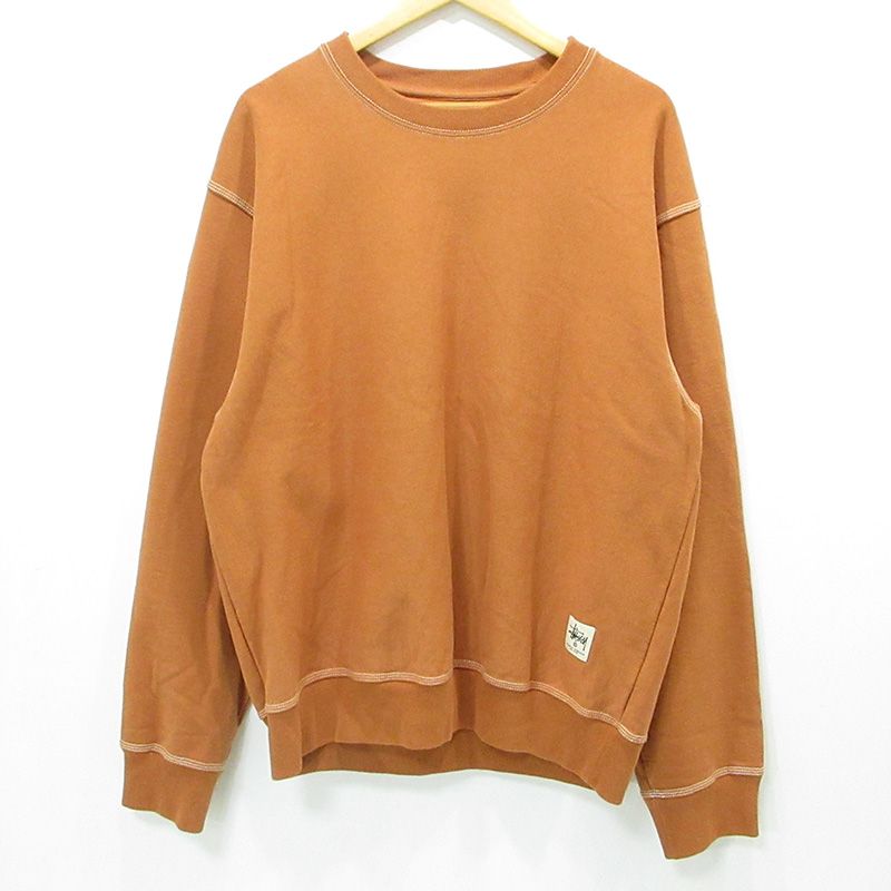 STUSSY ステューシー スウェット ブラウン XL STUSSY(ステューシー