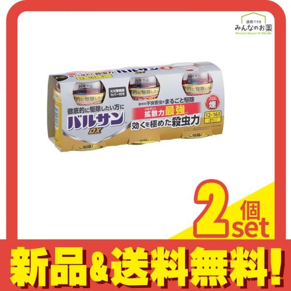 バルサンDX 煙タイプ 12～16畳用 くん煙殺虫剤 40g× 3個入 2個セット まとめ売り
