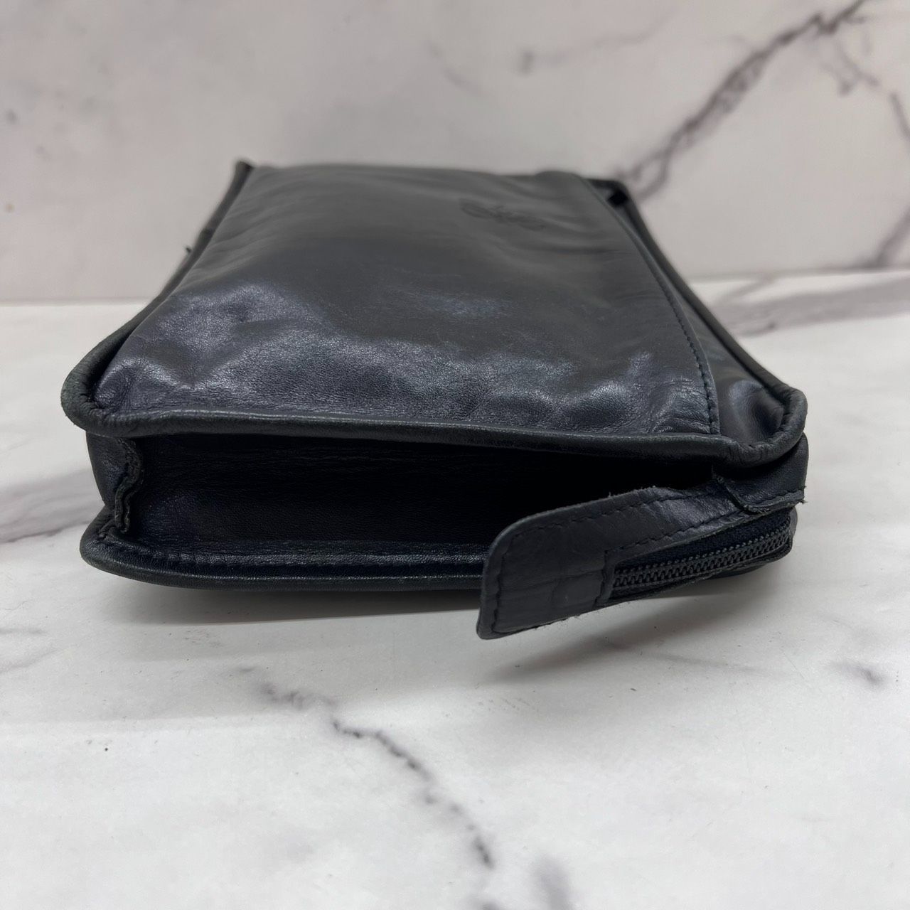 LOEWE ロエベ アナグラム レザー ポーチ クラッチバッグ ブラック LOEWE ロエベ アナグラム レザー ポーチ クラッチバッグ ブラック