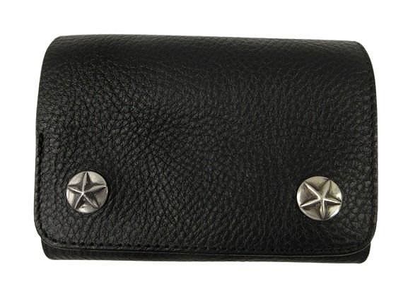 キャリー CALEE 25AW SILVER STAR CONCHO FLAP LEATHER HALF WALLET CL