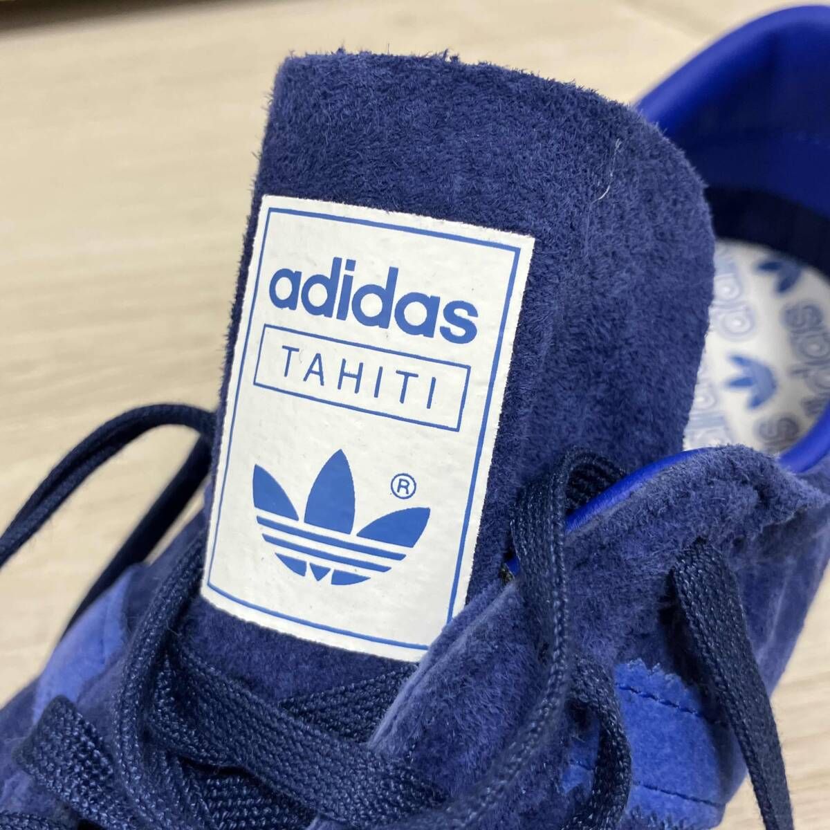 adidas/スニーカー／青 TAHITI アディダス タヒチ マリン 濃紺 