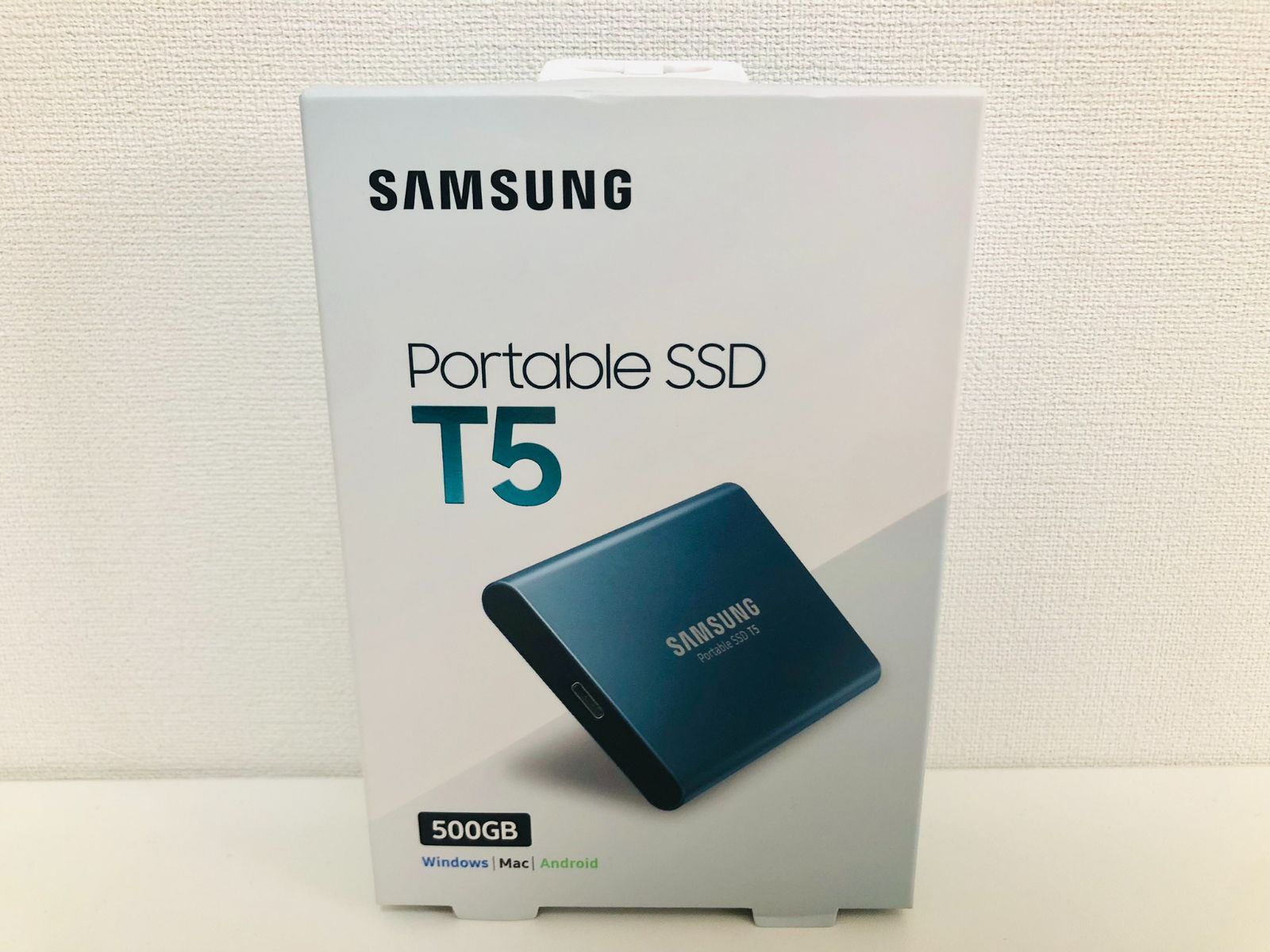 SAMSUNG 外付けSSD T5 500GB MU-PA500B/IT - メルカリ