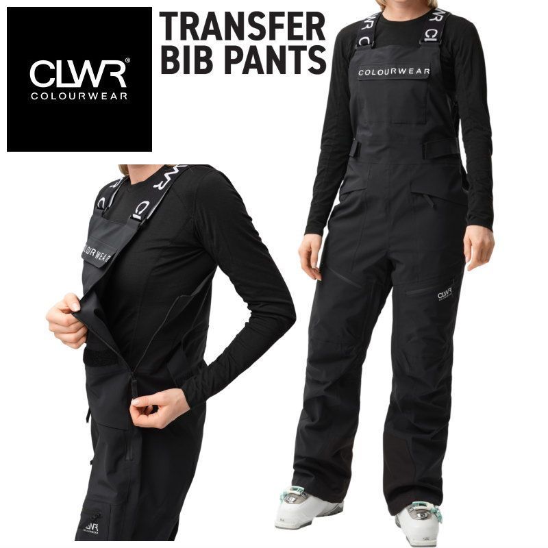 ☆ 25-26 CLWR TRANSFER BIB PANTS ｶﾗｰ:BLACK カラーウェア スノボ