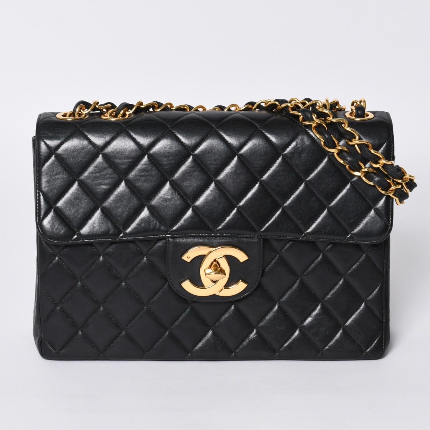 極美品 CHANEL シャネル デカマトラッセ30 SフラップWチェーン 