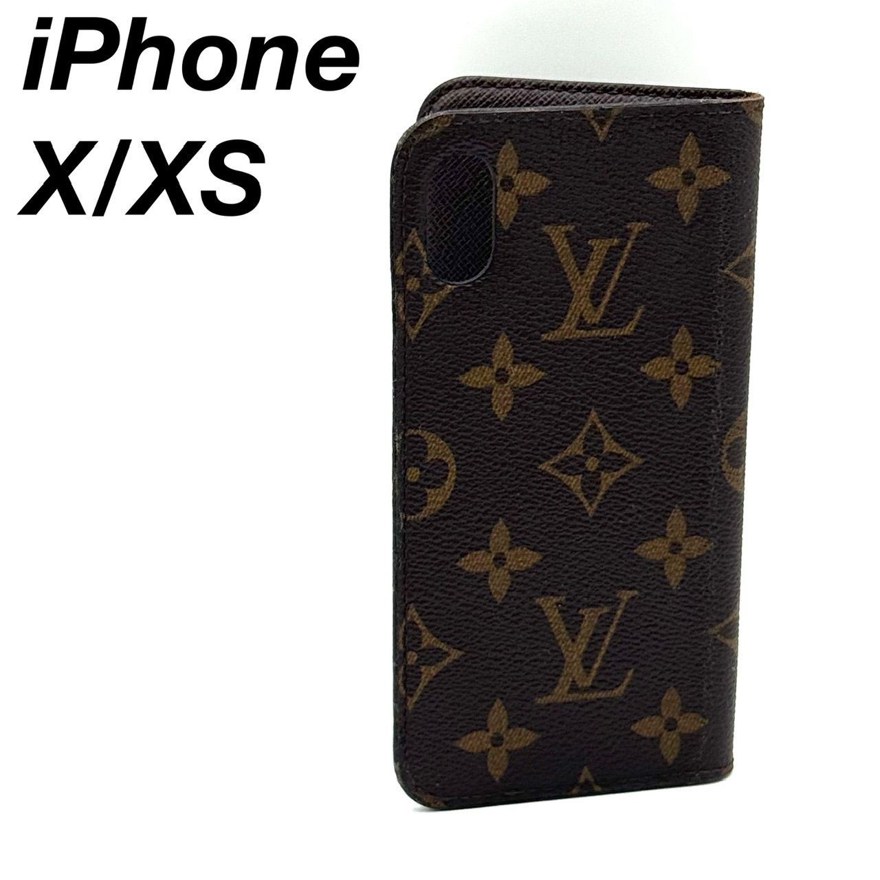 【美品】LOUIS VUITTON ルイヴィトン　ケース　モノグラム　茶 ルイヴィトン iPhoneX/XS スマホケース モノグラム 茶 - メルカリ