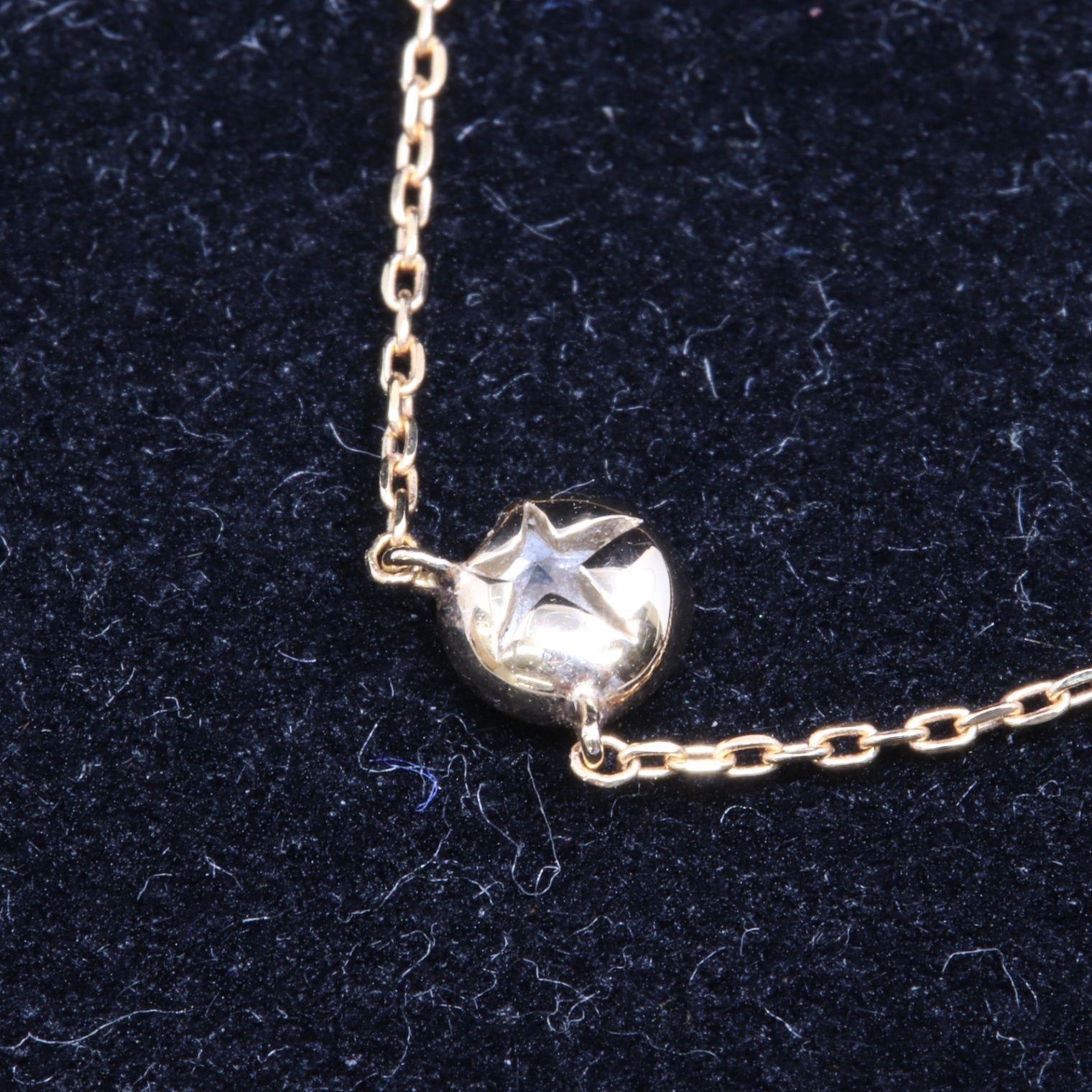 IT0F2LUHM9JI STAR JEWELRY スタージュエリー K18 PG 月 ムーン ダイヤ 