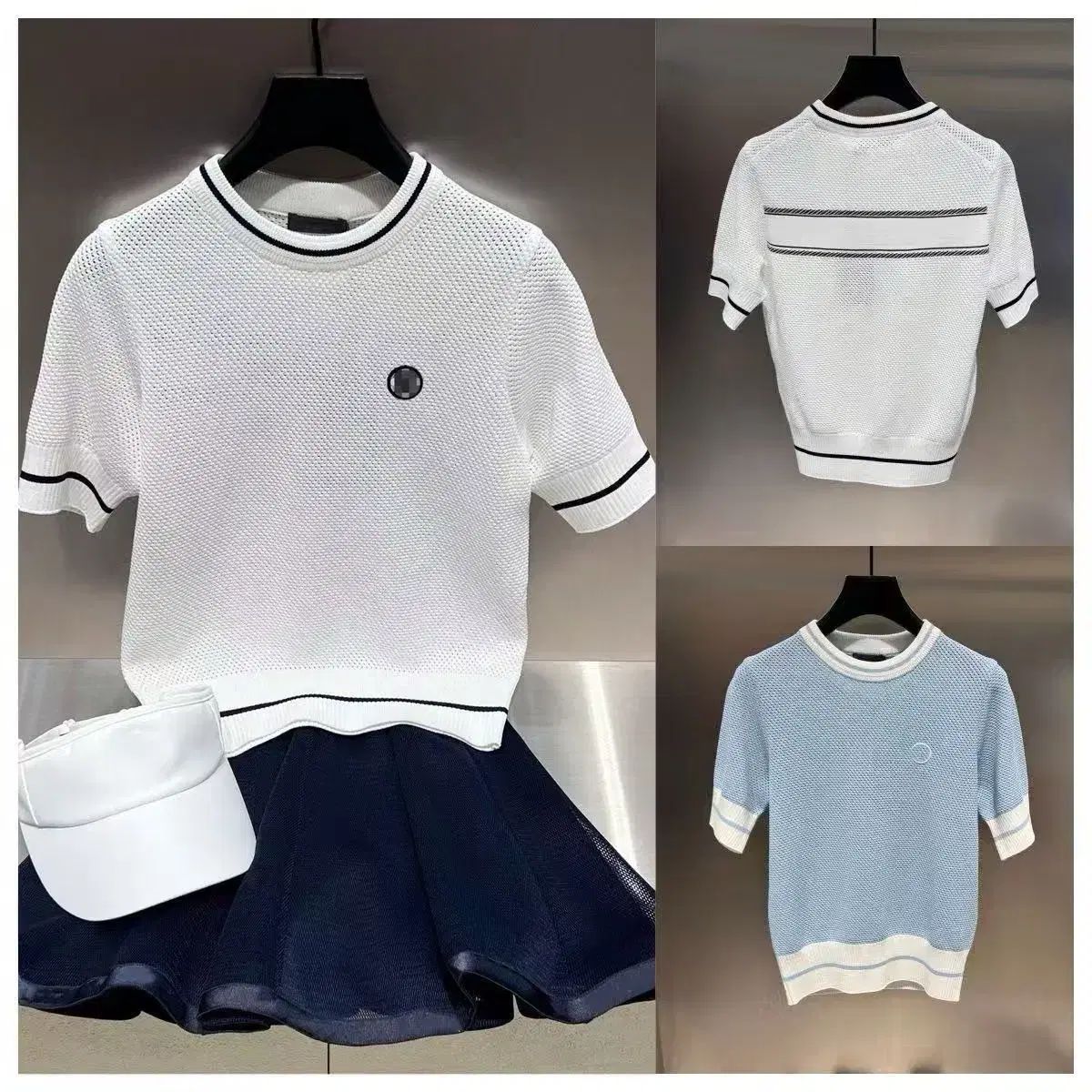 ☆新品☆G/FORE ジーフォア　ホワイト セーターL G FORE(ジーフォア) レディース ニット 半袖Tシャツ - メルカリ