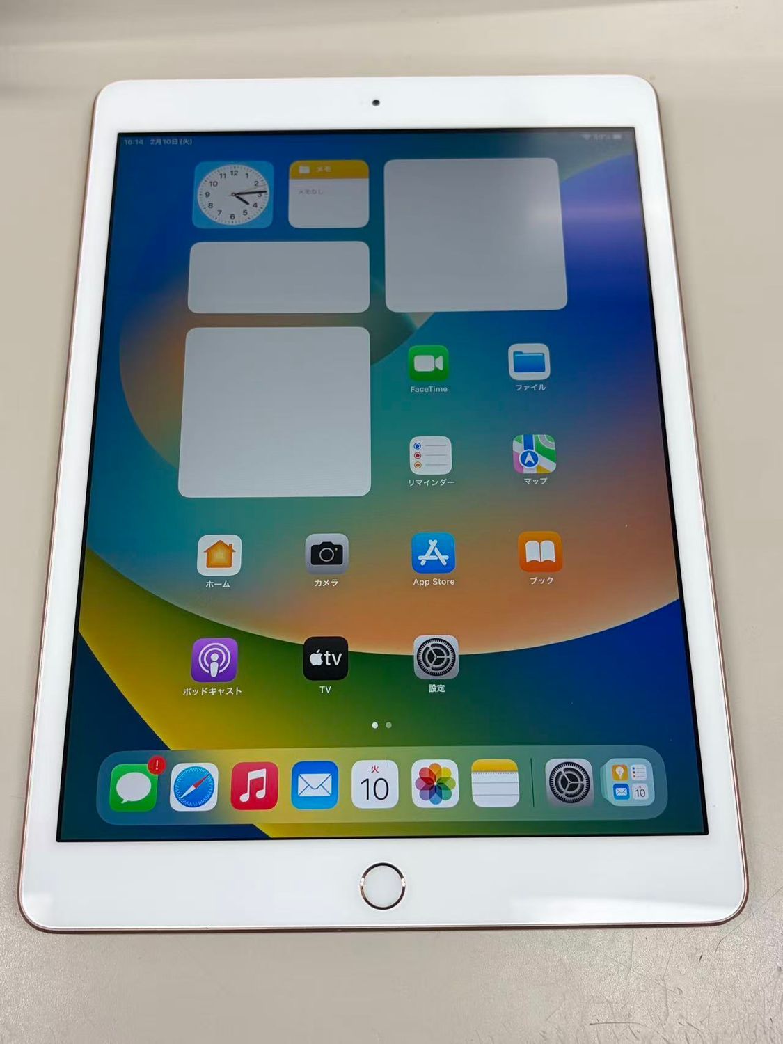 液晶美品 電池86% apple iPad (第7世代) 128GB ゴールド WiFiモデル