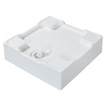 テクノテック 洗濯機用床上配管対応防水パン TPR640N-W3-F1 開口無専用排水トラップ付専用フレキ付 ニューホワイト