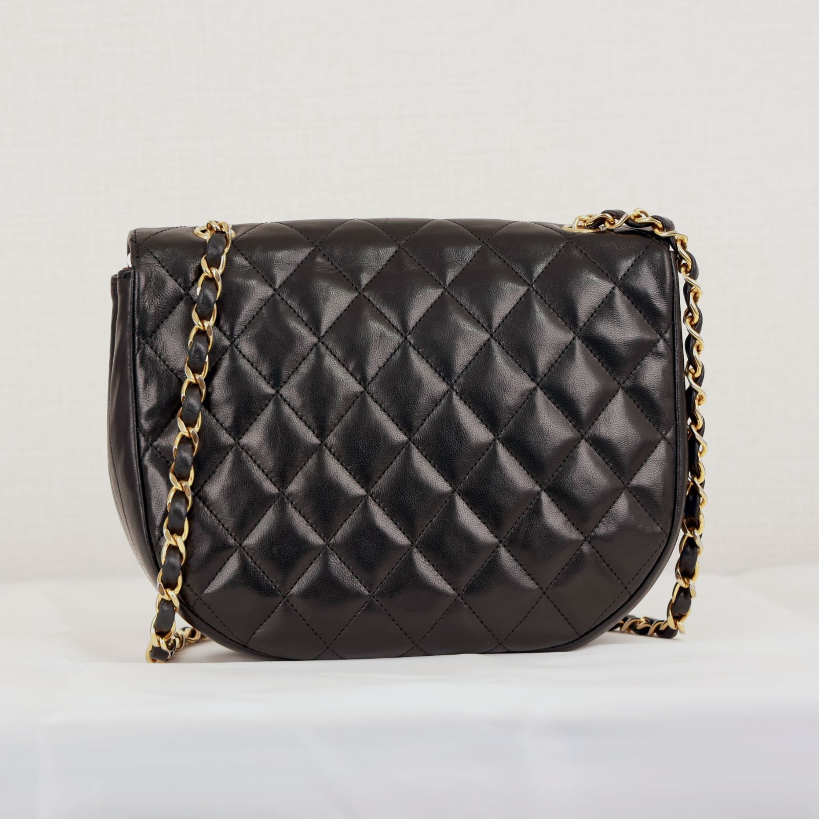 シャネル CHANEL マトラッセ デカココ ラムスキン チェーンショルダー 