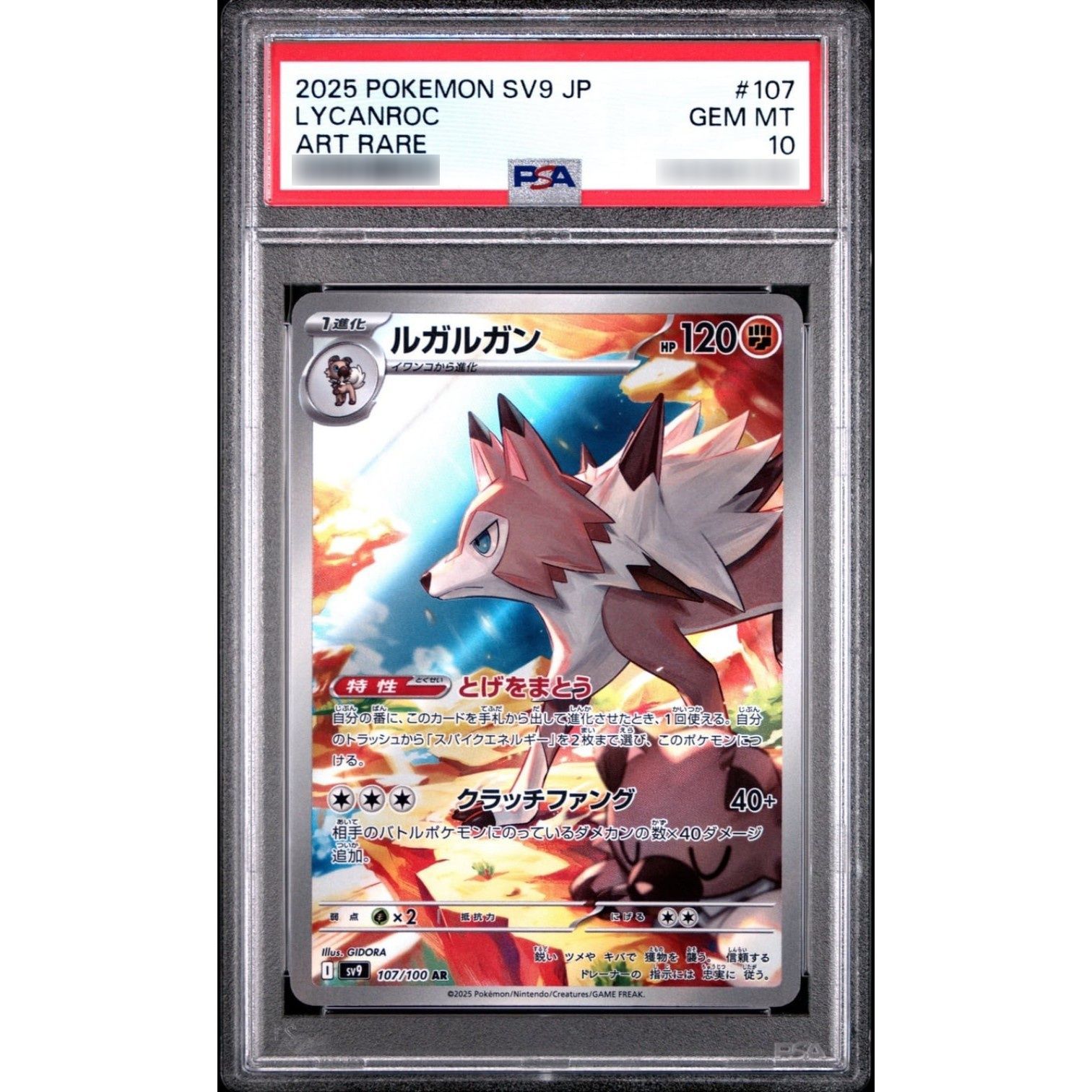 【PSA10】デリバードAR/ルガルガンex SRまとめ売り PSA10鑑定済〕ルガルガン【AR】{107/100} - メルカリ