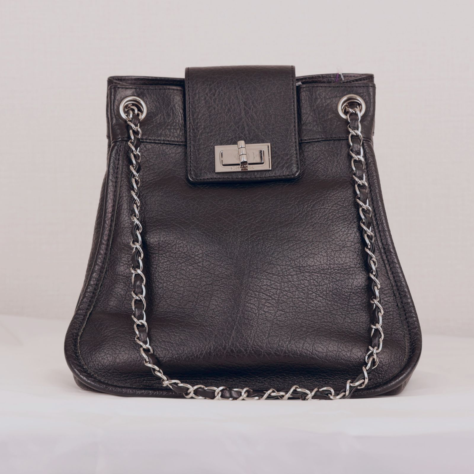 美品】CHANEL シャネル 2.55 チェーンショルダー 黒 9番台 鑑定済み 